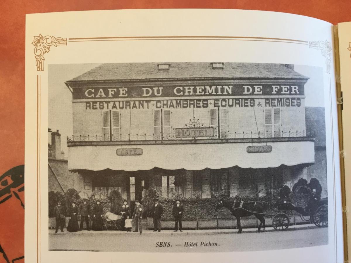 Hotel du Chemin de Fer Sens Exterior foto